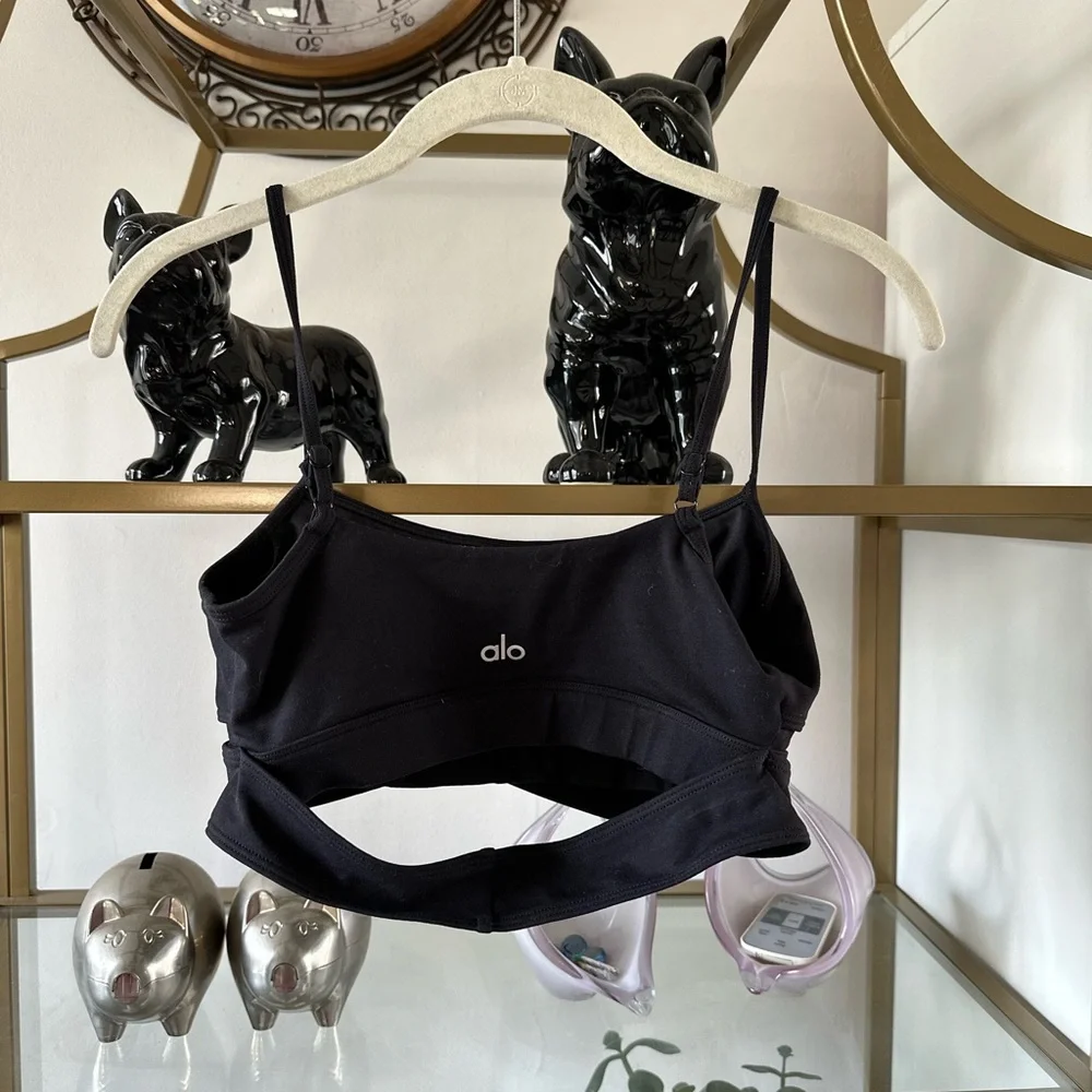 ALO Women's Black Wrap Bralette